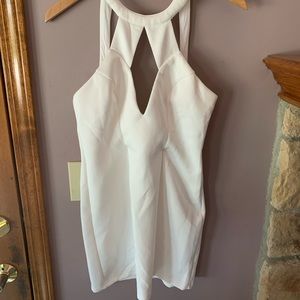 White form fitting dress